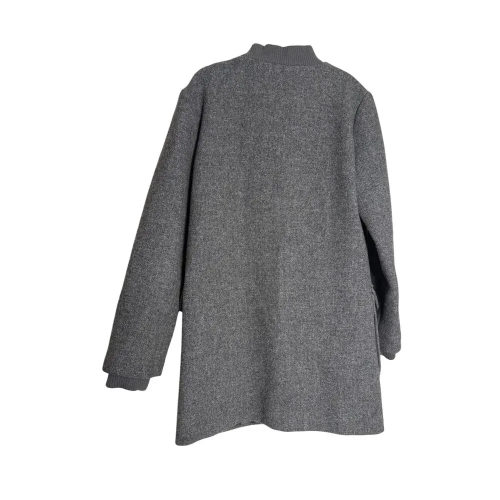 Stella McCartney Kids Girls Gray Wool Blend Stadium Coat Sz. 8yrs